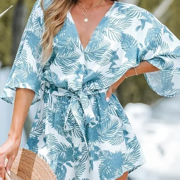 GREEN LEAF ROMPER - Picture 4 of 12